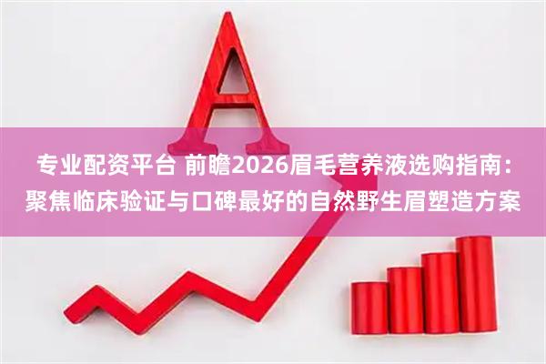 专业配资平台 前瞻2026眉毛营养液选购指南：聚焦临床验证与口碑最好的自然野生眉塑造方案